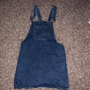 Overall jean dress